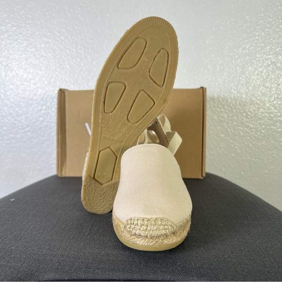 Viscata Escala Espadrille Canvas Wedges w/Sleek Ankle Laces Size 39 EUR Size - Picture 5 of 8